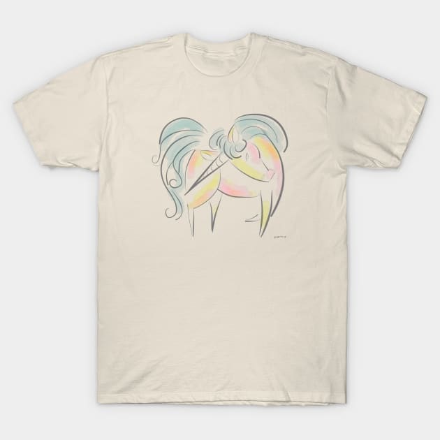 Unicorn in Zen T-Shirt by Popcorn Jam